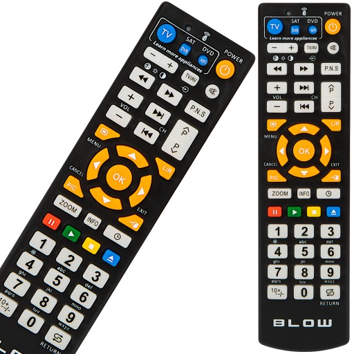 Univerzálny samoučiaci sa diaľkový ovládač pre DVD DVB-T SAT TV