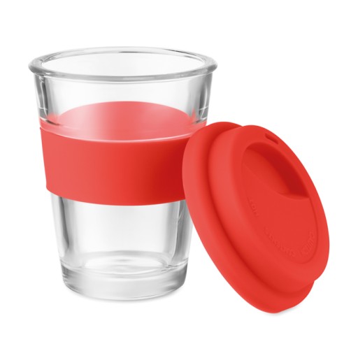 350 ml sklenený hrnček so silikónovým vrchnákom!!