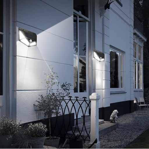 Solárna lampa s DUSK MOTION Sensor 100 LED SOLÁRNYCH ZÁHRADNÝCH LAMP