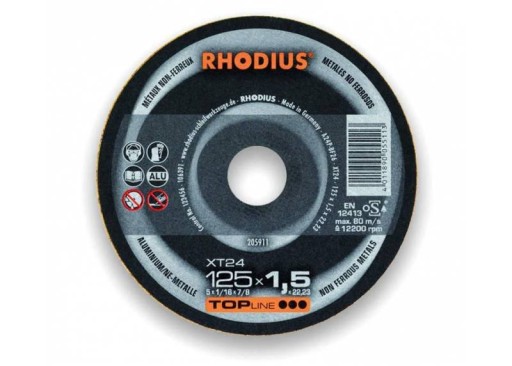 Hliníkový rezací kotúč 125x1,5mm Rhodius Top