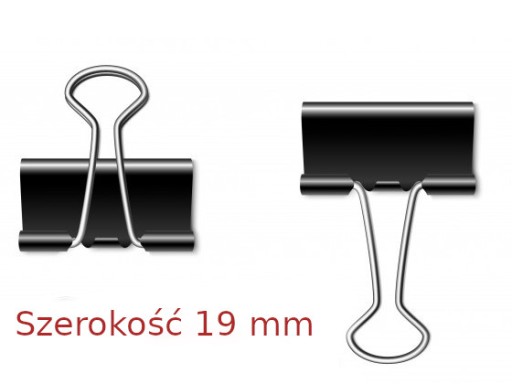 Kancelársky klip 19 mm malý klip klip 12 ks.