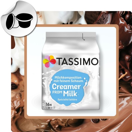 Mliečne kapsuly do Tassimo Creamer From Milk espresso MLIEKO PENA 16 ks