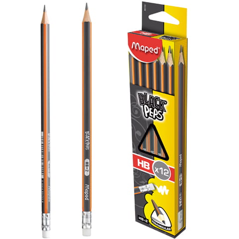 Ceruzka s gumou Blackpeps HB Maped 851721