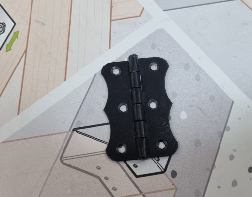 DEKORATÍVNY NÁBYTOK KRABIČKOVÝ PANT, ČIERNA ZO 70x45