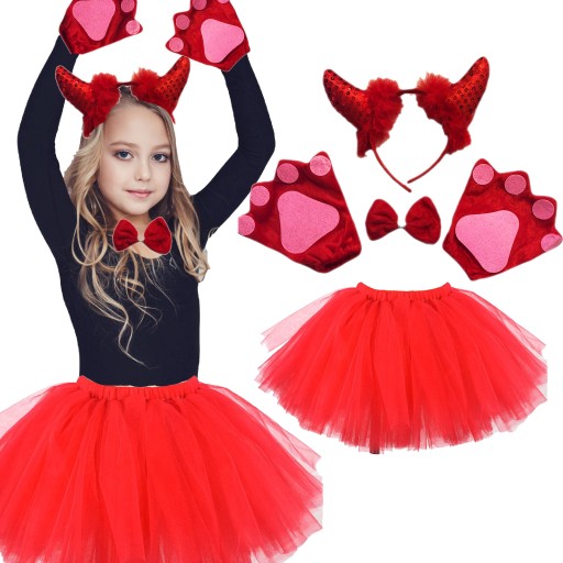 DISPOSSIEM 4v1 DETSKÝ OUTFIT DEVIL DEVIL HALLOWEEN