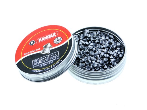 Granule do vzduchovky, ostrý hrot, 0,51 g, kal 4,5 mm, 500 kusov
