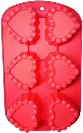 Silikónová forma na pečenie cupcakes 'Hearts'