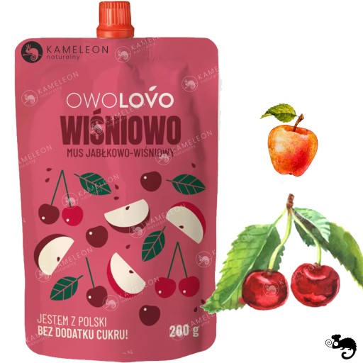 OWOLOVO ovocie bez cukru VIŠŇA - JABLKO VIŠŇA 200g