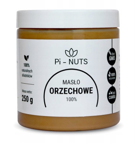 ARAŠIDOVÉ MASLO 100% ARAŠIDOVÁ PASTA 250g PI-ORECH