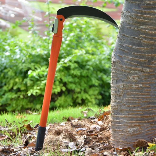 RUČNÉ SRPÁVKOVÉ, HLADKÉ, SKLADACIE, KEFOVÉ MASLO NA KOSENIE TRÁVY, KONÁTKY BURINY, 49 cm