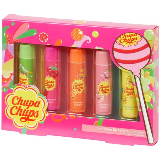 CHUPA CHUPS RUŽ NA RUŽ hydratačný OVOCNÝ BALZAM NA PERY 5 KS 20g.
