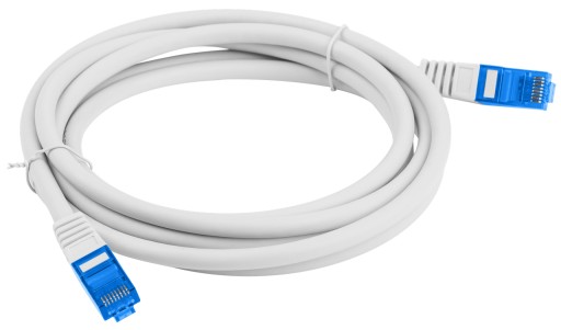 Ethernetový internetový kábel skrútený RJ45 LAN kategórie 6A SFTP 0,25 m sivý