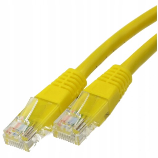 RJ45 UTP LAN KÁBEL CAT.5E ŽLTÝ 1,5 m