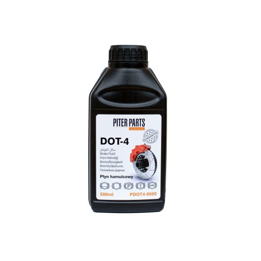 Brzdová kvapalina DOT-4 0,5L 500ml PiterParts PL