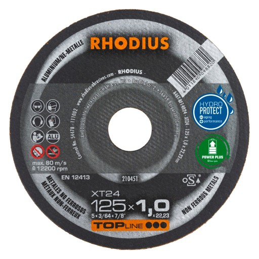 RHODIUS 210451 hliníkový rezací kotúč 125x1