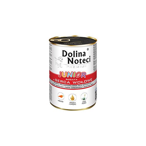 DOLINA NOTECI Premium JUNIOR Hovädzie srdcia 400g