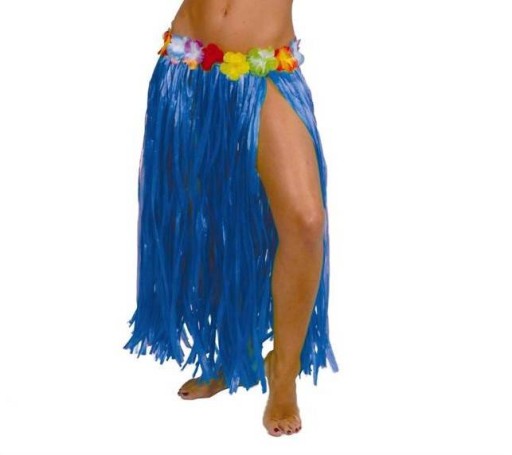 HAWAJSKÁ SUKŇA MODRÁ HULA HAWAII TANEC