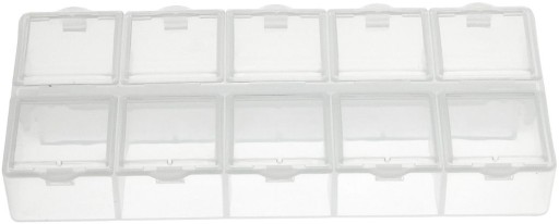 Organizér s 10 samostatnými priehradkami 13,3x6x2,1cm OR8