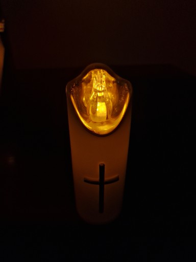 VEĽKÁ LED VLOŽKA SVIEČKY NAPÁJANÁ AKUMULÁTOROU 15cm PRE GRANES VLOŽKY SVIEČKY
