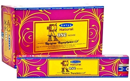 Prírodné vonné tyčinky s vôňou Satya Rose 15g