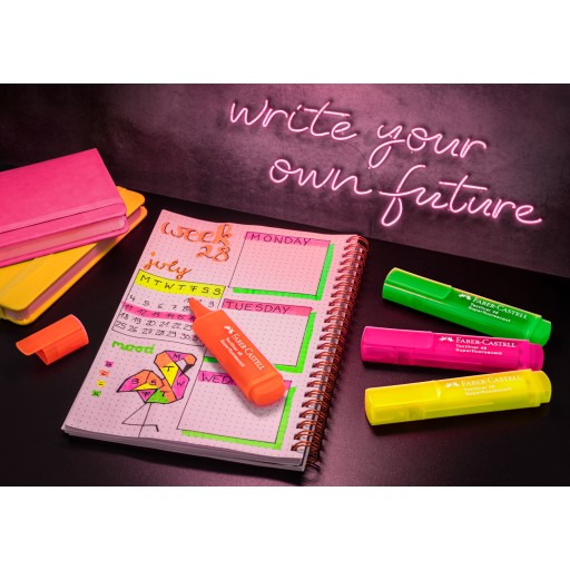 Super neónové zvýrazňovače 4 farby Faber Castell