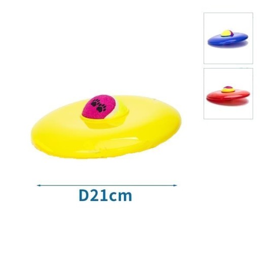 Frisbee gumový kotúč s loptou pre psov 21cm