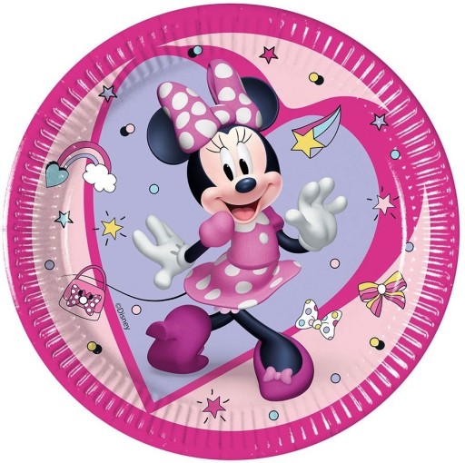 PAPIEROVÉ TANIERE 20 cm 8 kusov - MINNIE MOUSE