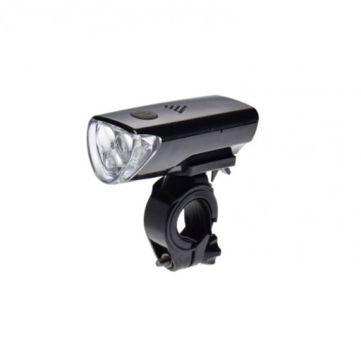 Predná cyklistická lampa, 3 LED, 3 režimy svietenia
