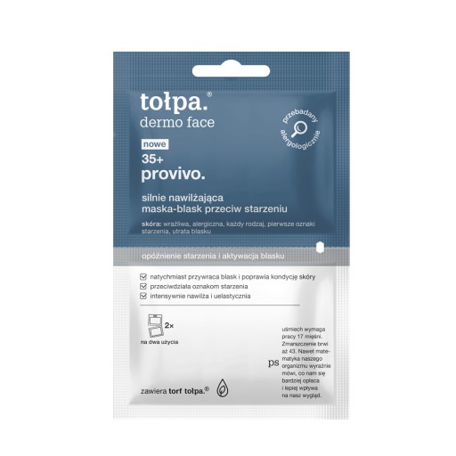 Tołpa Provivo hydratačná maska - žiariaca 2x 6ml