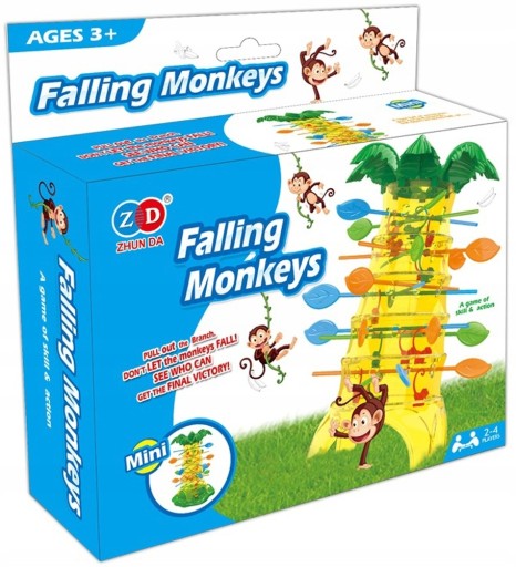 Hra Falling Monkeys je arkádová hra s palicami a palicami
