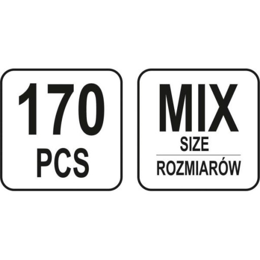 SADA SKRUTKOV A PODLOŽKY DO KAROSERIE 170 ks.