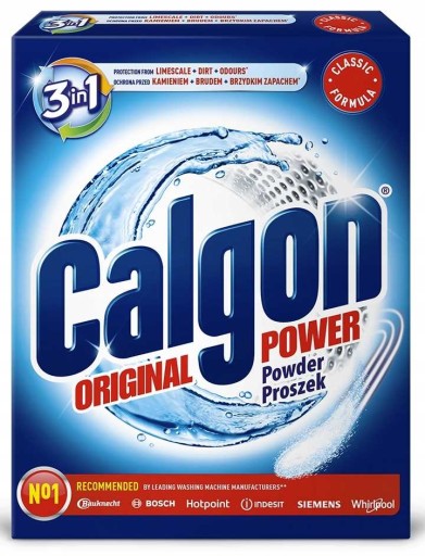 Calgon 3v1 Odstraňovač vodného kameňa Prášok do práčok proti vodnému kameňu. 500 g