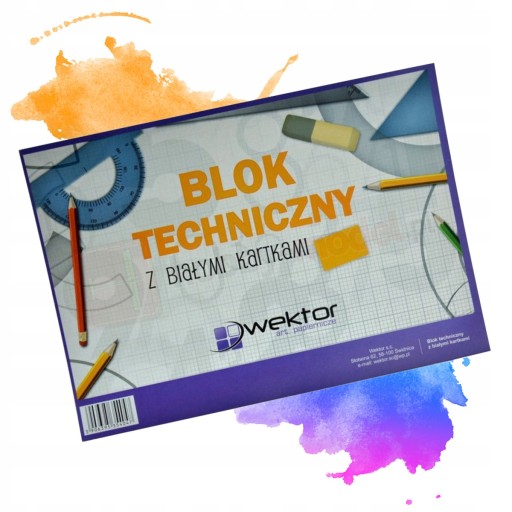 TECHNICKÝ BLOK BIELY A4 TECHNICKÝ ŠKOLSKÝ BLOK