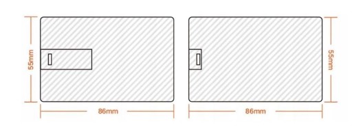 Kovová karta Pendrive 2 GB čierna + gravírovanie