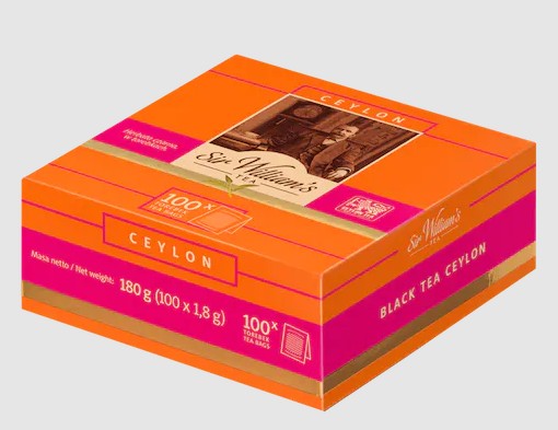 Sir William's Tea Ceylon 100 sáčkov