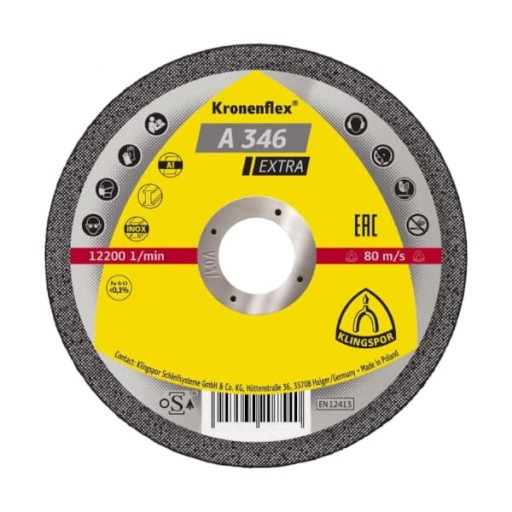 KLINGSPOR A346 REZNÉ KOTÚČE PLOCHÉ 115x1,6 1
