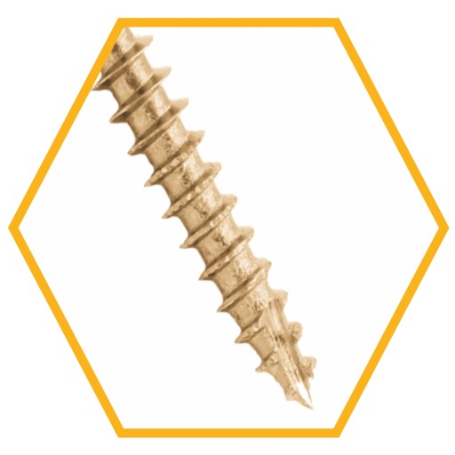 TESÁRSKE SKRUTKY DO DREVA 6x90 TAPERED TORX 100 ks WT-60090 AZMET