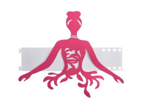 Ružový balerínkový záves pin-up ozdoba čelenky