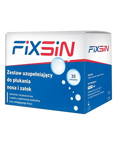 FIXSIN Doplnková sada na výplachy nosa a dutín, 30 vrecúšok.