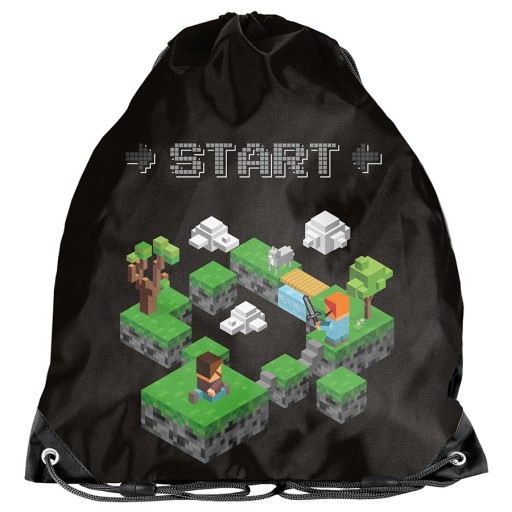 SHOES BAG športová obuv WF Minecraft Start Game Black | Pre chlapca