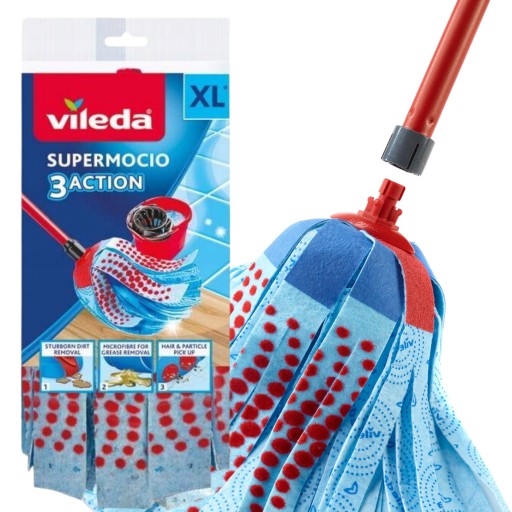 VILEDA XL SUPERMOCIO 3ACTION VELUR MOPA NÁHRADNÁ