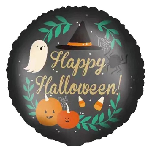Halloweenske BALÓNKY Dekorácie Balóniky Tekvicové Pavúky - 10 ks