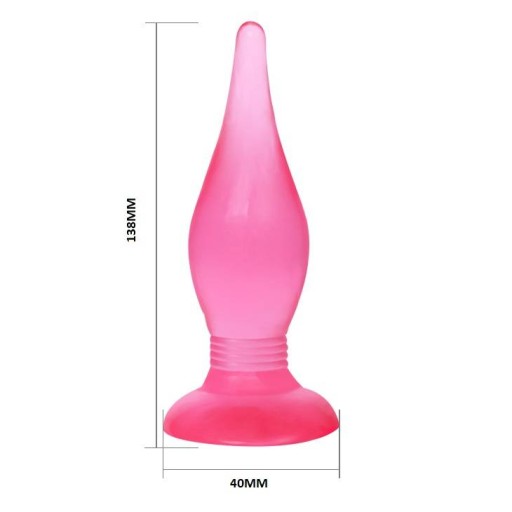 ZÁSTRČKA NA MALÝ BUTT RUŽOVÁ 13,8CM GEL