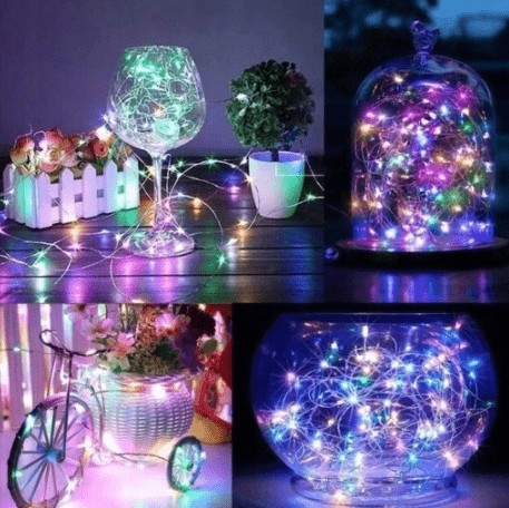 OSVETLENIE VIANOČNÉHO STROMČEKA 100 LED DIÓD NA BATÉRIU