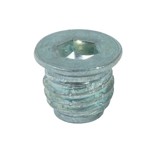 10x zásuvka M4 x 10 mm skrutkovaná do tvrdého materiálu, nábytková vložka, rampa