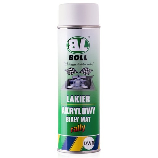 BOLL RALLY AKRYLOVÝ LAK 500ML MATNÝ BIELY