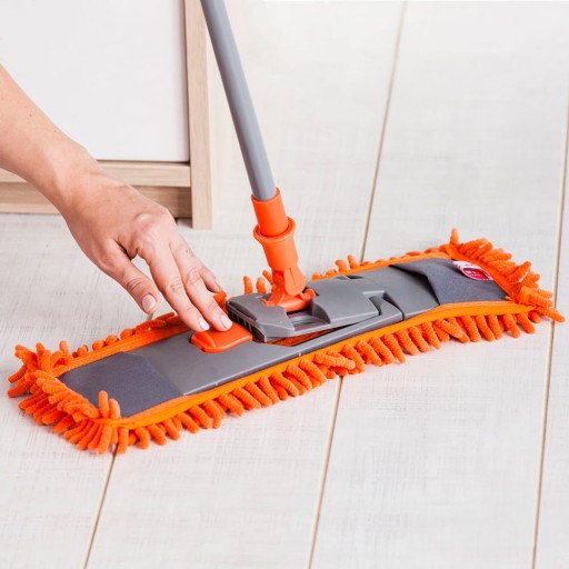 PLOCHÁ VLOŽKA MOPU, NÁHRADNÁ, POTAH Z MIKROVLÁKNA, ORANŽOVÁ