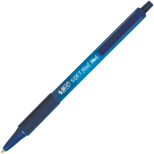 BIC Soft Feel zasúvacie guľôčkové pero 1 mm modré x2