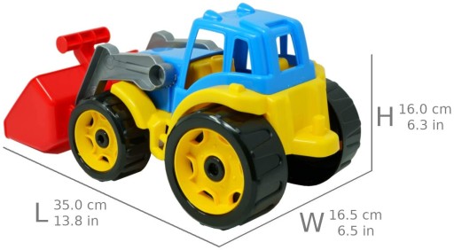 TRAKTOR, RÝPADLO, BULDOZER PRE DETI, 37 cm