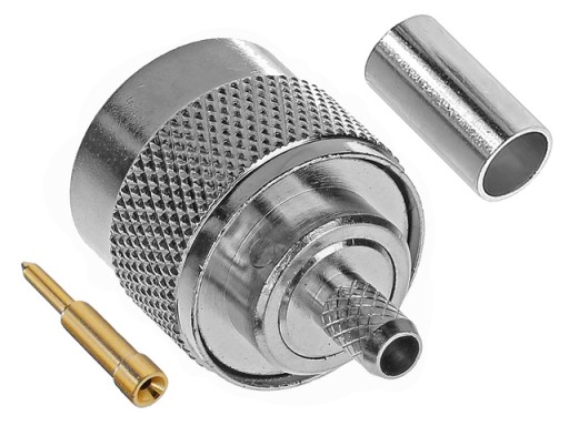 50Ohm N konektor nalisovaný na kábli RG-58